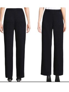 St John Satan’s knit pants navy